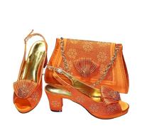 ZouoYYii Ensemble de chaussures et sac de mariage pour femme - Décoration diamant complet avec fermeture en métal, Eee1, 42.5 EU