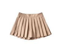 ZouoYYii Mini jupes d'été pour femme taille haute sexy jupe plissée vintage jupes de tennis jupes courtes blanc noir, kaki, 36
