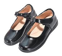 ZOUPREME Chaussure Princesse Fille Elsa Plates, Basket Enfant Costum Ballerines for Fête Spectacles Mariage (D1-Black,32)