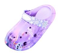 ZOUPREME Sandales elsa pour Filles, Sabots pour Enfants, Clog Adaptés à la Baignade Plage Jardin Maison Piscine, Chaussures d'eau (A-Purple,33/34 EU)