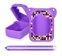 Zourglow Étui en Silicone Bitzee, Étui de Protection Souple avec Lanière, Lavable Couverture Intégrale Silicone Coque pour Jouet Interactif Bitzee (Pourpre)