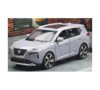 ZOUSANG Voitures d'exposition 1/32 pour SUV X-Trail miniature moulé sous pression, modèle de voiture très réaliste, convient pour offrir une collection ou un cadeau (gris)