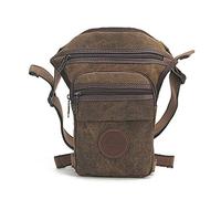 ZOUTACHENG Canvas Messenger Bag Men's Multi-Bag Canvas Wear-Resistant Falling Leg Bag Travel Hiking Mountain Biking Outdoor Bag Waist Belt Drop Leg Cross Over Bag Cycling Fishing Thigh Waist Bag
