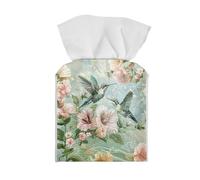ZOUTAIRONG Kleenex Boîte à mouchoirs carrée en forme de colibri pour décoration d'intérieur pour commode de salle de bain, comptoir, table, bureau, voiture