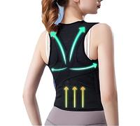 ZOUTYI Orthèse Dorsale De Posture Réglable pour Soulager Les Douleurs Dorsales Supérieures Et Inférieures Orthèse Dorsale Correcteur De Posture Femmes Et Hommes Soutien Lombaire,Noir,M(30~40KG)