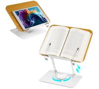 Zouway Support de Livre pour Lecture, Hauteur Réglable porte Livre Ergonomique, Book Stand Pliable pour Livres, Tablette, Recette Manuel,Porte-Copie, Chevalet Pupitre Stand