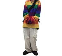 Zouyuan 2021 Printemps Streetwear Streetwear Hip Hop T-Shirt Femmes T-Shirt T-Shirt Rainbow Chemise Femme Harajuku Lâche Punk Style Style