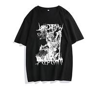 Zouyuan Anime Goth Tshirt Femmes surdimensionné Punk Harajuku esquentage Top Sombre esthétique fée Plus Grande Taille vêtements alternatifs