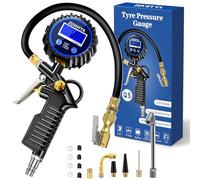 ZOVHYYA Numérique Manomètre Pression Pneu 220 PSI Professionnel Gonflage Pneu Voiture Avec Ecran LCD 4 Unités de Mesure et de Multiples Accessoires Adaptés à la Moto au Vélo et à la Voiture