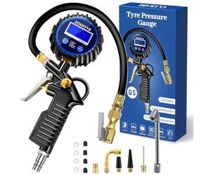 ZOVHYYA Numérique Manomètre Pression Pneu 220 PSI Professionnel Gonflage Pneu Voiture Avec Ecran LCD 4 Unités de Mesure et de Multiples Accessoires Adaptés à la Moto au Vélo et à la Voiture