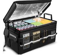 ZOVHYYA Organisateur de Coffre Voiture 68L Grande Taille Boite de Rangement Voiture Étanche Portable Pliable Isolant avec 2 Poignées et Cordes de Fixation pour Stockages ou Camping Extérieur