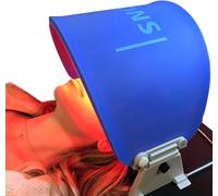 ZOVIE Masque de thérapie par lumière infrarouge LED pour le visage - Photons - Machine de soins de la peau - Masque de beauté LED flexible - Bleu marine