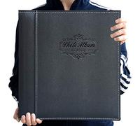 Zoview Art L'album photo peut contenir des photos de 7,6 x 12,7 cm, 10,2 x 15,2 cm, 12,7 x 17,8 cm, 15,2 x 20,4 cm, couverture en cuir, page magnétique autocollante, albums de bricolage faits à la