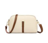 ZOVYRON Petit Sac à Bandoulière pour Femmes, Sacs à Bandoulière en Cuir PU avec Fermeture À Glissière Lisse, Sac Antivol pour le Shopping et les Voyages d'Utilisation Quotidienne, Abricot