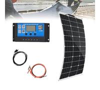 Zowdrix 800W ContrôLeur Solaire, Module Solaire PhotovoltaïQue Monocristallin avec CâBle D'Extension, ContrôLeur De Charge 40a, pour Batterie De Voiture 1×150W