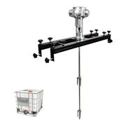Zowdrix Agitateur Pneumatique IBC, Mélangeur De Peinture Pneumatique 1/2HP, Machine à Agitation à Hélice Repliable, Capacité De 1000 L, avec Support De Suspension, pour Encre S5cylinders
