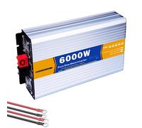 Zowdrix Chargeur-Onduleur à Onde SinusoïDale Pure 5000W CC 12V/24V/48V/60V/72V vers CA 220V Onduleur Solaire Basse FréQuence pour La Maison, Les Camping-Cars Et Les SystèMes Hors RéSeau 6000W-72V