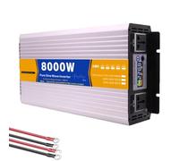 Zowdrix Chargeur-Onduleur à Onde SinusoïDale Pure 5000W CC 12V/24V/48V/60V/72V vers CA 220V Onduleur Solaire Basse FréQuence pour La Maison, Les Camping-Cars Et Les SystèMes Hors RéSeau 8000W-72V