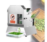 Zowdrix Coupe-LéGumes éLectrique Professionnel, Coupe-Aliments éLectrique avec éPaisseur RéGlable pour Cuisine Commerciale, Traite Les Oignons, Les Poireaux, La Coriandre