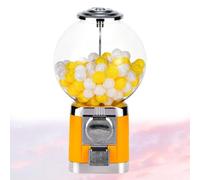 Zowdrix Distributeur Automatique De Capsules, 100 Boules Vides, Grand Distributeur De Boules De Chewing-Gum, sans Monnaie, Machine De Stockage De Capsules De Café pour La Maison Yellow