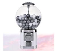 Zowdrix Distributeur Automatique De Capsules, 100 Boules Vides, Grand Distributeur De Boules De Chewing-Gum, sans Monnaie, Machine De Stockage De Capsules De Café pour La Maison White