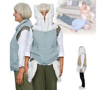 Zowdrix Gilet Airbag Anti-Chute pour Personnes âGéEs, Veste Anti-Chute Intelligente avec Protection IntéGrale à 320°, pour Personnes Aveugles Blue-L