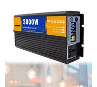 Zowdrix Onduleur à Onde SinusoïDale Pure De 5000W, EntréE CC 12V-72V vers Sortie CA 220V Convertisseur D'éNergie Solaire à Basse FréQuence pour Maisons Hors RéSeau Et Camping-Cars 3000W-60V