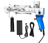 ZOWWFAST Pistolet à Touffeter, Kit de Touffetage de Tapis 2 en 1 avec Machine à Touffeter à Poils Coupés ou à Boucles, Pistolet à Tapis pour Tissage Haute Vitesse de Tapis, Poignée Rotative à 360°