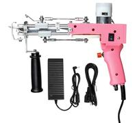 ZOWWFAST Pistolet à Touffeter, Kit de Touffetage de Tapis 2 en 1 avec Machine à Touffeter à Poils Coupés ou Bouclés, Pistolet à Tapis pour Tissage à Haute Vitesse de Moquette, Poignée Rotative à 360°