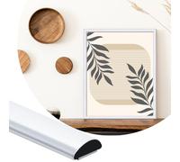ZOWZOW Moulure Adhésive 8M - Moulure Flexible Autocollante, Baguette de Finition Décorative pour Bordure de Carrelage, Bordure Murale, Coin et Décoration de Cadre