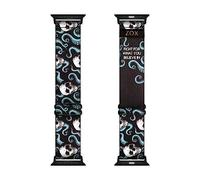 ZOX Bracelet inspirant et motivant pour Apple Watch - Fight For What You Believe In - Bracelet élastique avec affirmations artistiques et positives - Cadeaux pour hommes, femmes et enfants | 42/44/45