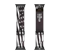 ZOX Bracelet inspirant et motivant pour Apple Watch - I Got Your Six - Bracelet élastique avec affirmations artistiques et positives - Cadeaux pour homme, femme et enfants | 38/40/41 mm