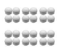Zoyay Blanche Moitié Sphérique Nervurés Bouchon en Plastique Embout à lamelles pour tubes, Rond Capuchon pour Pied de Chaisse/Meuble/Trampoline/Armoire/Étagère/Chaise etc-24pcs_22mm