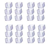 Zoyay Chaise Casquettes de Embout Caoutchouc Antidérapant Protection en Pieds Transparent Silicone Tampon Table Pied de Meubles Protecteur Anti-Scratches-Square (24pcs)_25 * 25mm