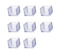Zoyay Chaise Casquettes de Embout Caoutchouc Antidérapant Protection en Pieds Transparent Silicone Tampon Table Pied de Meubles Protecteur Anti-Scratches-Square (8pcs)_80 * 80mm