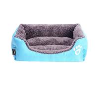 Zoyay Lit Chien/Panier pour Chien Coussin Animal de Compagnie, Réutilisable Quatre Saisons Universal Matelas Chats et Chien, Canapés Chenils Extra-Doux Confortable-Bleu_M