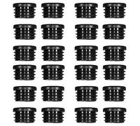Zoyay Nervurés Bouchon Rond en Plastique Embout à lamelles pour tubes,Capuchon pour Pied de Chaisse/Meuble/Trampoline/Armoire/Étagère/Chaise etc-22mm_24pcs