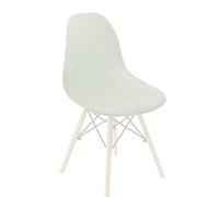 Zoyay Velours Housses de Chaise de Aalle à Manger Couverture de Chaise Extensible Scandinaves Universelle sans Housse de Fauteuil sur Le Côté pour Cuisine Salon Bureau,Blanc crème,2PCS