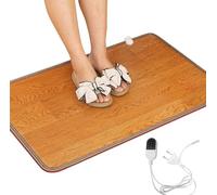 ZOYDP Tapis de Chauffage des Pieds, Coussin Chauffant Pied,Chauffe Pied, Coussin Chauffant Pieds, Chauffe-Pied éLectrique, Tapis Chauffant Pied pour Le Bureau à la Maison 30x50cm (Marron)