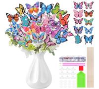 Zoyomax 20 Pièces Diamond Painting Kit, diamant painting pour Adulte Enfants, peinture diamant Décoratif Jardin Balcon Diy Diamant Kit, Peinture en Cristal Créative Cadeau pour Femmes et Filles