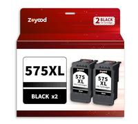 Zoyood 575XL PG-575XL Noir Cartouche d'encre Remplacement pour Canon PG-575 PG575 575 XL Cartouche pour Canon PIXMA TS3550i TS3551i TS3750i TS3751i TS3752i TR4750i TR4751i TR4755i TR4756i, 2 Noir