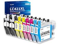 Zoyood LC421XL LC421 Cartouche d'encre Compatible pour Brother LC421XLVAL LC421VAL Cartouche pour Brother DCP-J1050DW DCP-J1140DW MFC-J1010DW DCP-J1800DW LC-421 LC-421XL (Lot de 8)