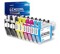 Zoyood LC422XL LC422 Cartouche d'encre Compatible pour Brother LC 422XL LC-422XLVAL pour Brother MFC-J5340DW MFC-J5345DW MFC-J5740DW MFC-J6540DW MFC-J6940DW Imprimante (Lot de 8)