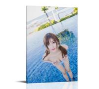 ZOZO HOUSE Fille sexy qui couvre ses mains sur sa poitrine Art mural 50 x 75 cm
