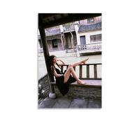 ZOZO HOUSE Girl on The Bench Under The Pavilion by The River Poster 20 x 30 cm