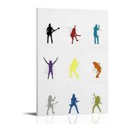 ZOZO HOUSE Holding A Guitar And Striking Various Poses Art mural 50 x 75 cm