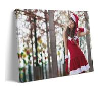 ZOZO HOUSE Poster sexy Asian Girl en vêtements de Noël Touching Her Hair 20 x 30 cm