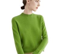 Zozogag Pull Tricoté en Laine Mérinos Et Cachemire pour Femme, Pull À Col Roulé Et Manches Longues Light EN8 S