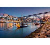 ZOZOIN Portugal Porto Ville Rivière Bateau Pont DIY 5D Diamant Peinture Par Numéro Unique Kits Maison Décoration Murale Cristal Strass Décoration Murale 30x40CM