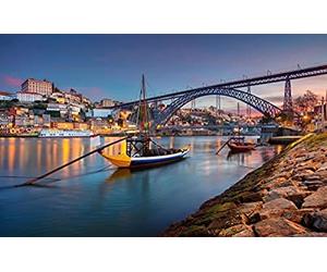 ZOZOIN Portugal Porto Ville Rivière Bateau Pont DIY 5D Diamant Peinture Par Numéro Unique Kits Maison Décoration Murale Cristal Strass Décoration Murale 30x40CM